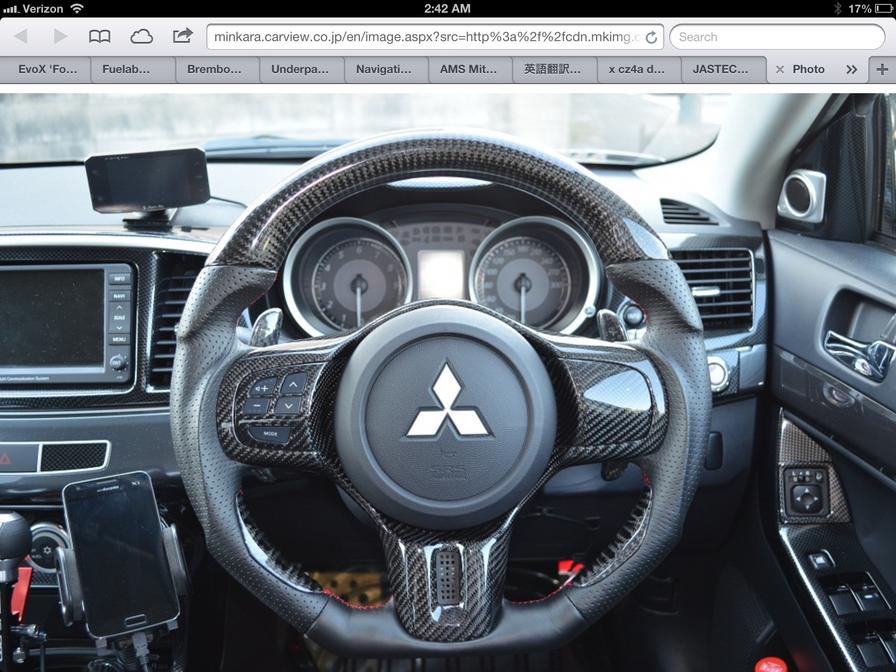 New Aftermarket Evo X Steering Wheel With Factory Look