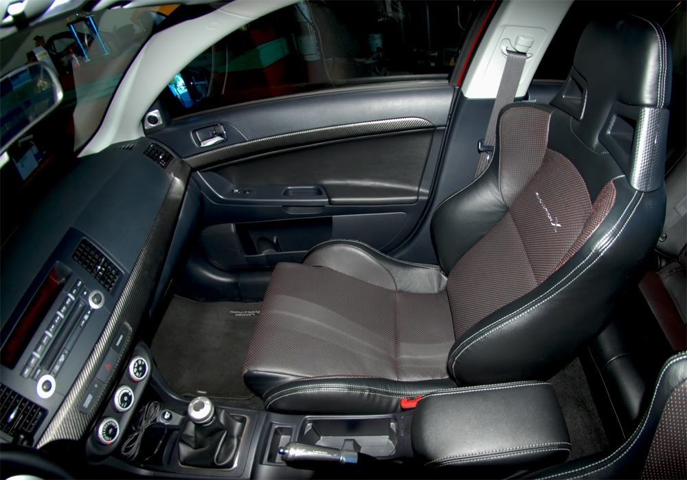 Evo X Mr Recaro Leather Seats Evolutionm Mitsubishi