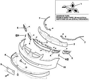 Lancer and Evo Body Frame-04frontbumper.jpg