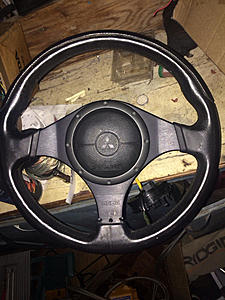 evo9 steering wheel in great condition-image-1467628161.jpg