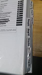 Binders with print outs from Evo 8/9 Shop Manual-1120161132.jpg