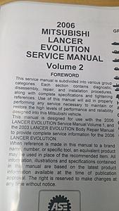 Binders with print outs from Evo 8/9 Shop Manual-1217161024a.jpg