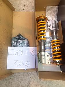 Evo X  PART OUT!!! TOMEI, WHITELINE, AEROFLOW, GIRODISC, STM, DRIVEN FAB-evo-x-ohlins-front.jpg