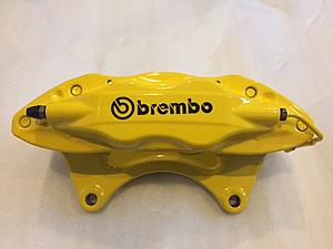 Evo brake calipers powder coated yellow never used-img_4020.jpg