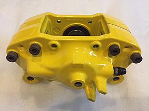 Evo brake calipers powder coated yellow never used-img_4025.jpg