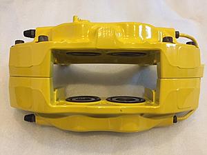 Evo brake calipers powder coated yellow never used-img_4028.jpg