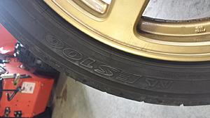 Stock Enkei Evo 8 Wheels powder coated gold with tires!-20150223_151041.jpg