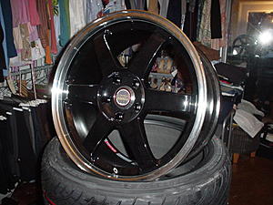 FS: Powdercoated Evo Enkei wheels-rims-tires.jpg