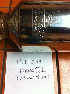 FS: (FL) Evo 8/9 Greddy Evo2 Catback SS Exhaust-photo-2.jpg